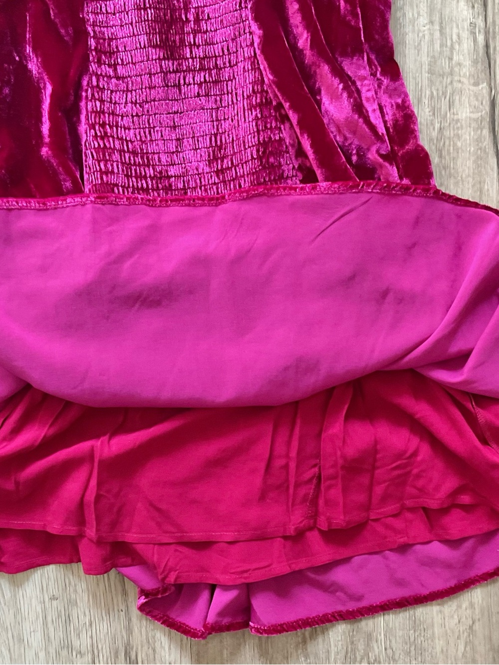 Anthropologie Crushed Velvet Dropped Waist Mini Dress Size Medium NWT - Picture 7 of 16
